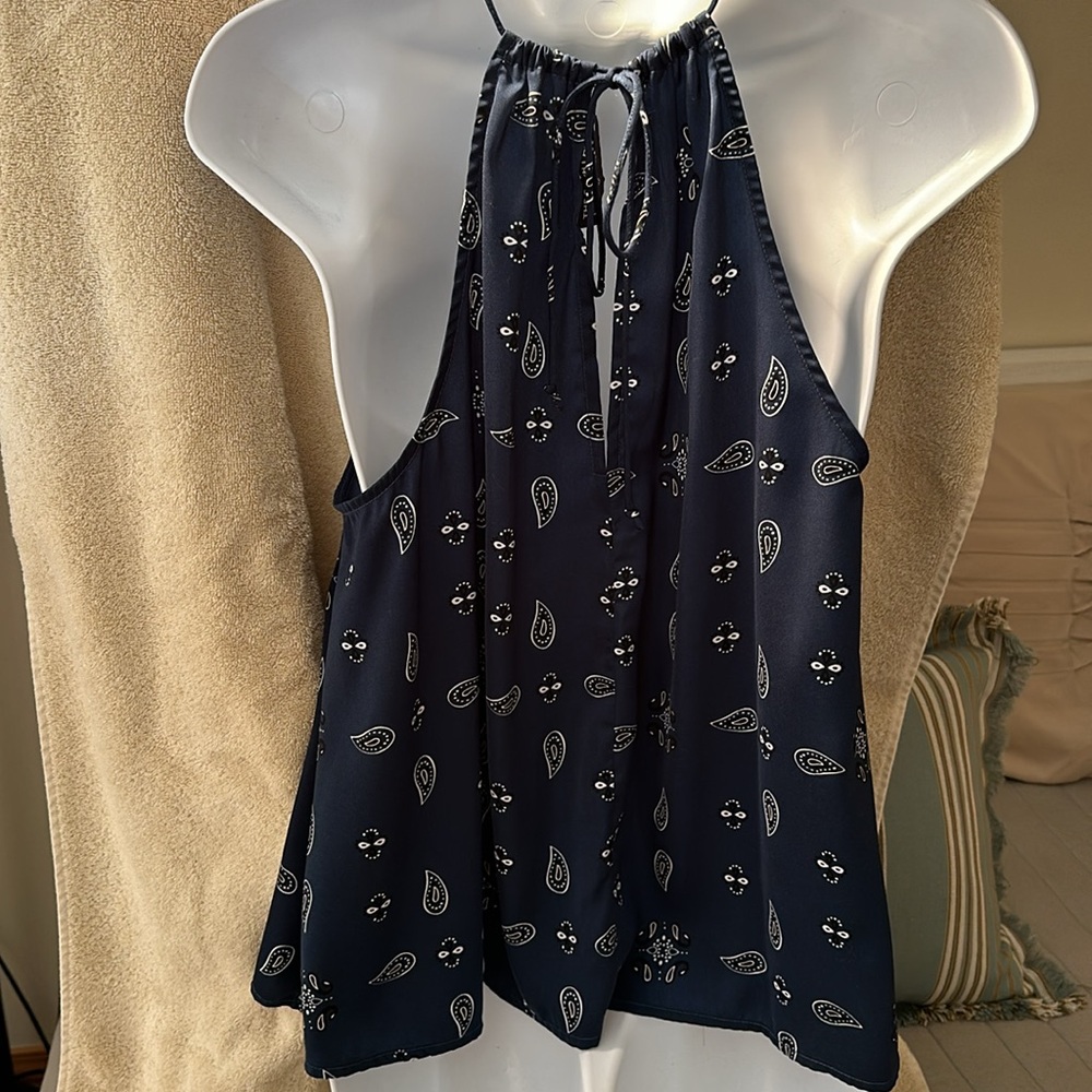 The Fifth Label, blue paisley sexy blouse top - Picture 3 of 10